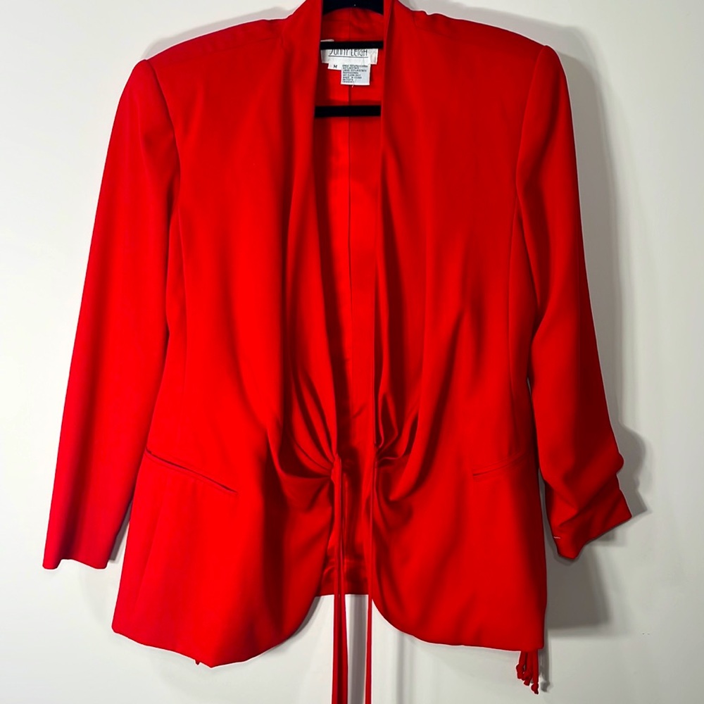 Vintage Fringe Tie Blazer